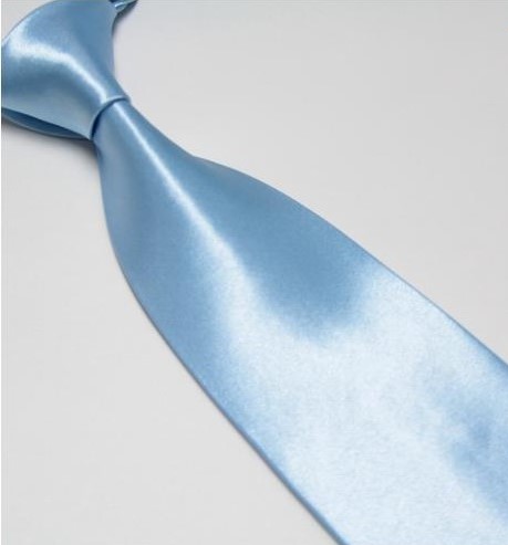 Světle modrá klasická pánská kravata - Obrázek č. 1
