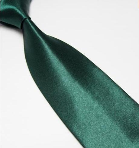 Tmavě zelená pánská kravata - Obrázek č. 1