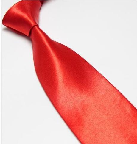Červená pánská kravata, klasika - Obrázek č. 1