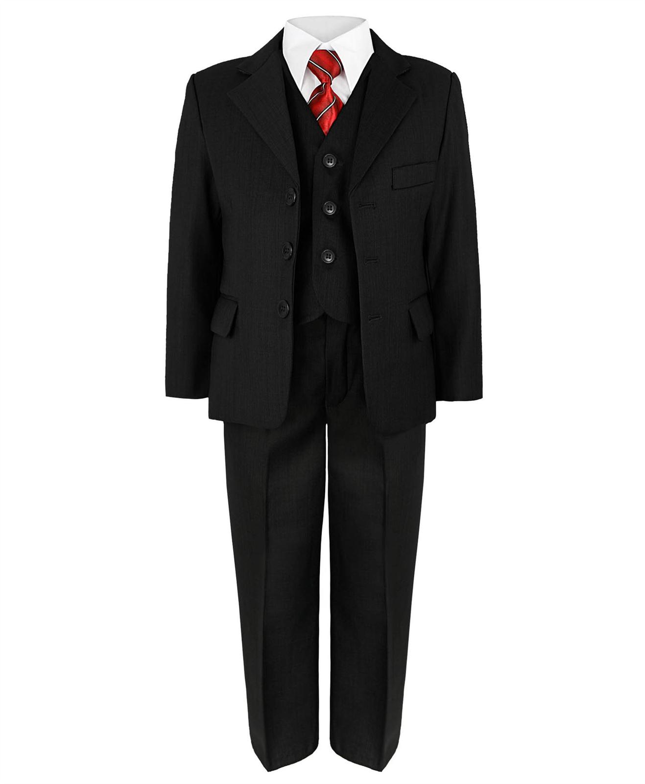 Černý společenský oblek - půjčovné, 5-6 let - Obrázek č. 1