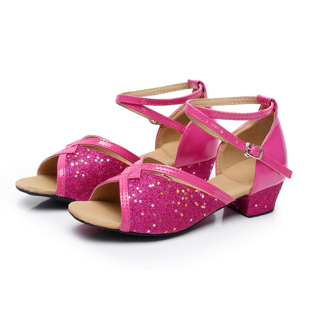 Růžové taneční boty, sandálky, i svatební, 24-38 - Obrázek č. 1