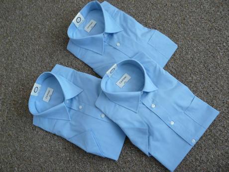 Světle modrá pánská košile, chlapecká, S,M,L - Obrázek č. 1