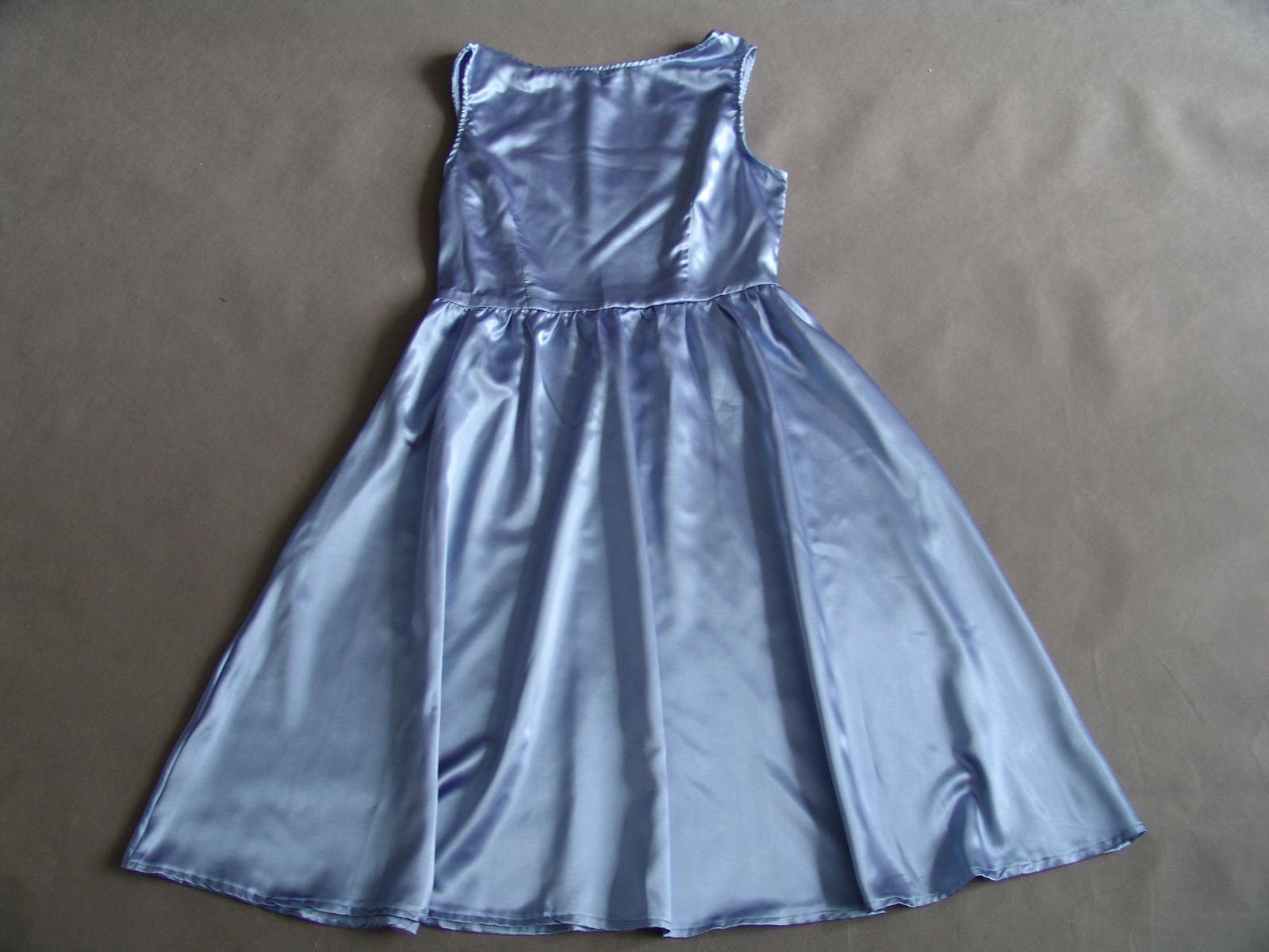 Modré společenské šaty, S-L - Obrázek č. 1