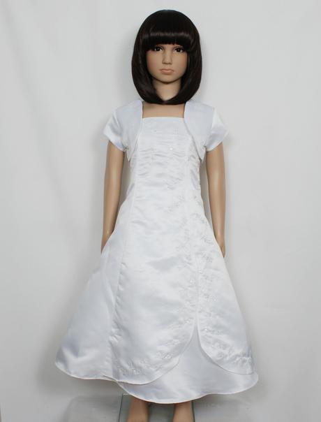 Bílé šaty s bolerkem 7-10 let - půjčovné - Obrázek č. 1