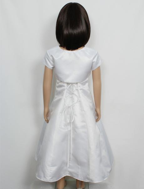 Bílé šaty s bolerkem 7-10 let - půjčovné - Obrázek č. 3