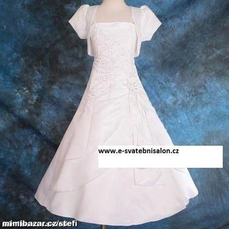 Bílé šaty s bolerkem - půjčovné - Obrázek č. 2