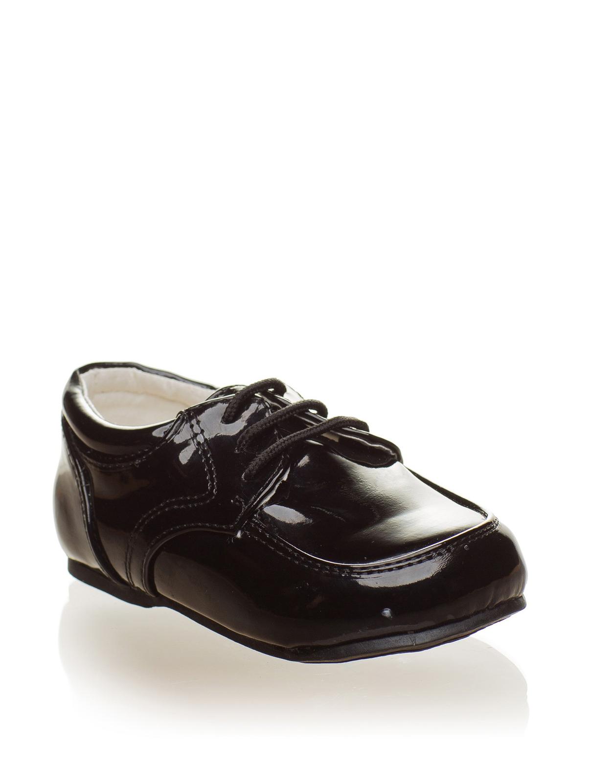 SKLADEM - černé lakované dětské boty - Obrázek č. 1
