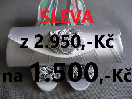 SKLADEM - SLEVA - stříbrné lodičky (kabelka) - Obrázek č. 4