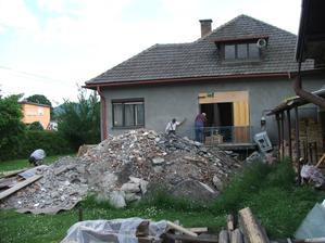 provizórne dvere z terasy