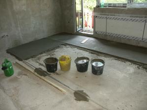 ještě vylít podlahu a je to