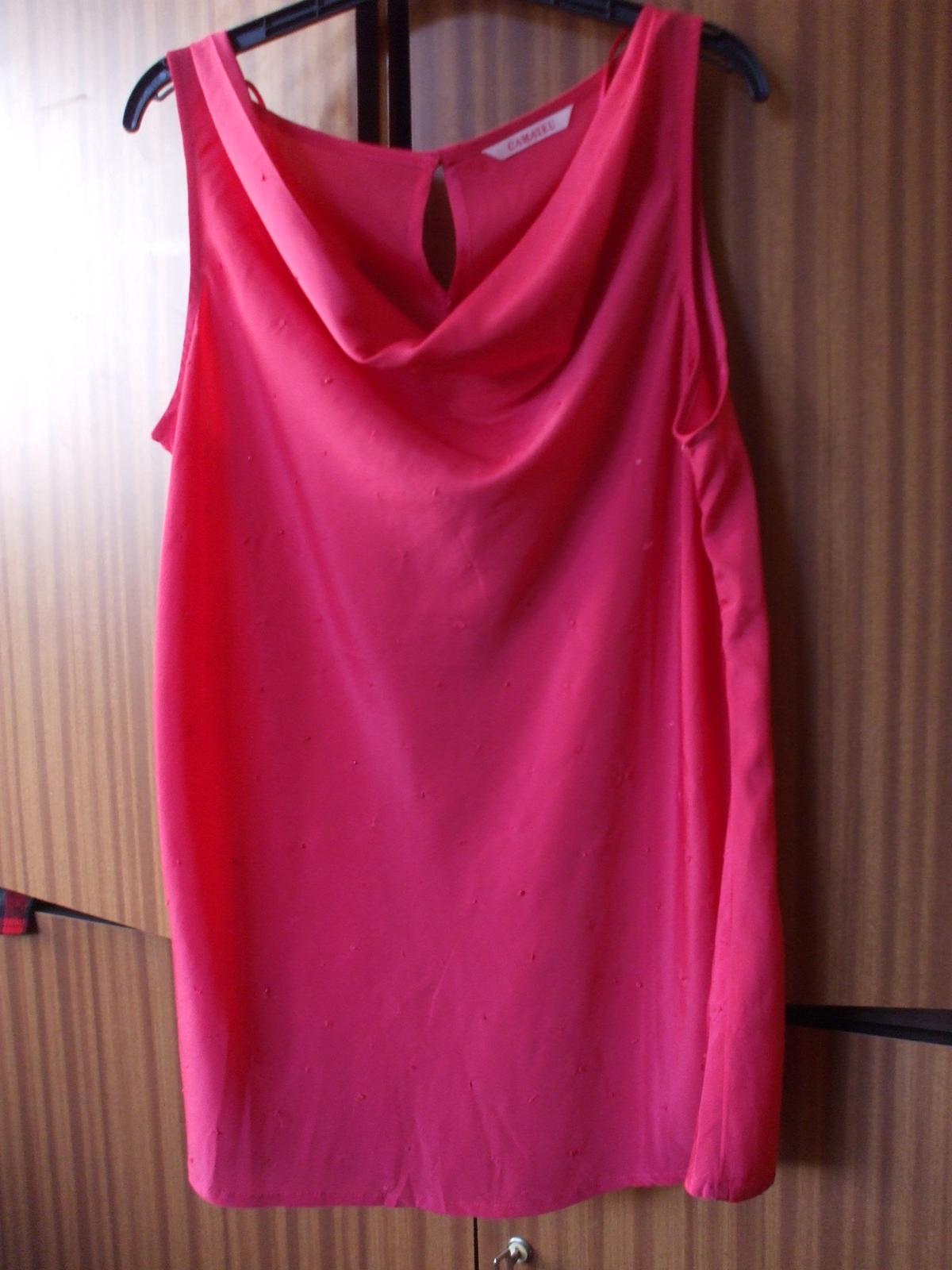 Růžová halenka Camaieu s výstřihem tzv. vodou - Obrázek č. 1