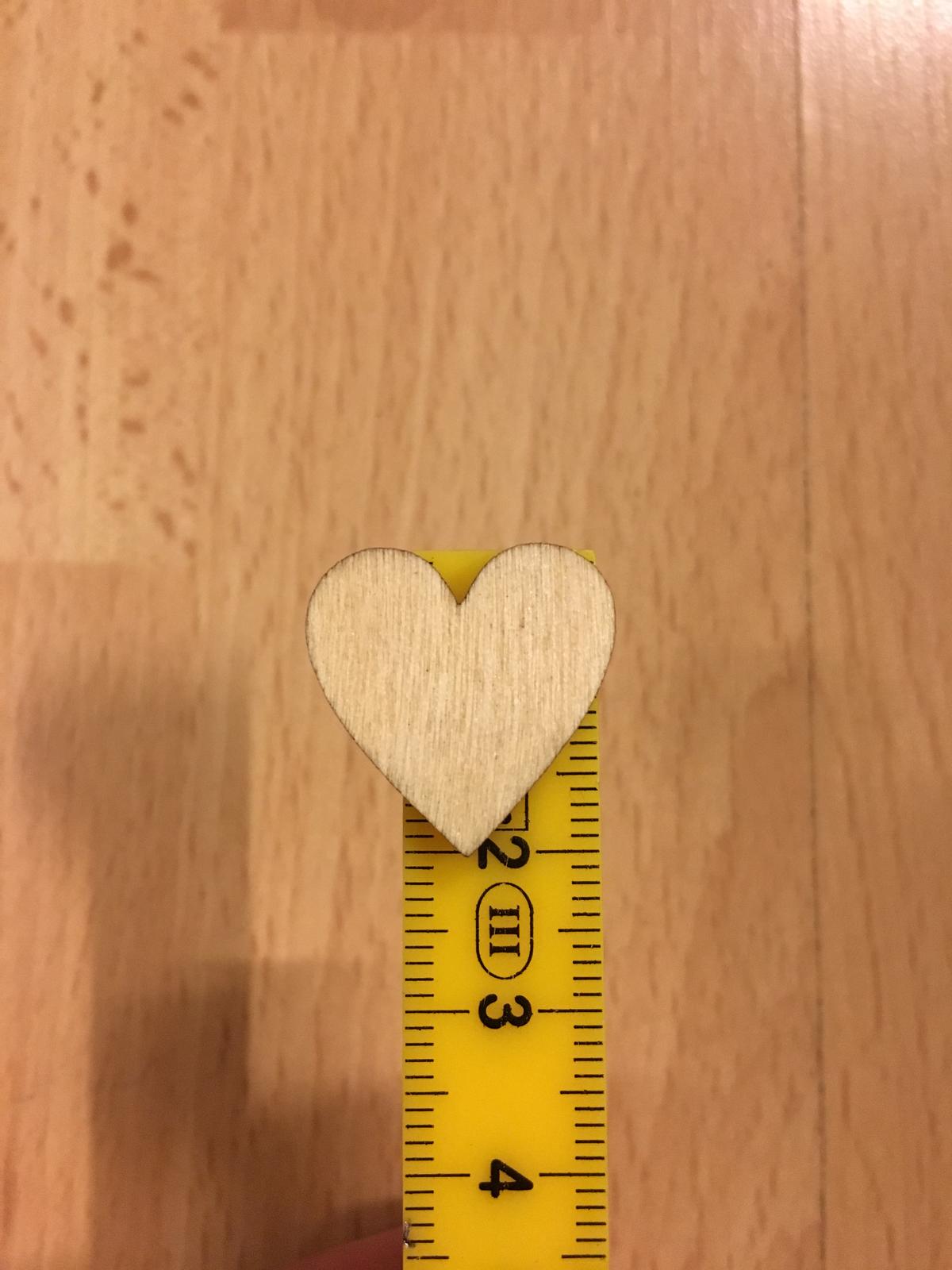 Dřevěná srdíčka 2 cm - Obrázek č. 3