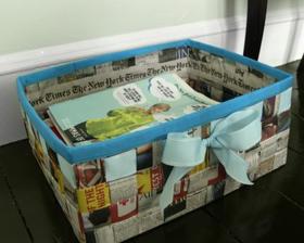 http://www.craftstylish.com/item/47658/the-times-they-are-a-changing-how-to-make-a-basket-from-a-newspaper