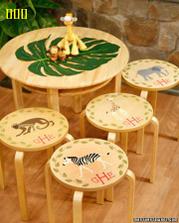 zrecyklujte si staré stoličky + videonávod/////// http://www.marthastewart.com/266587/stenciled-stool-tops?center=0&gallery=274789&slide=266587#
