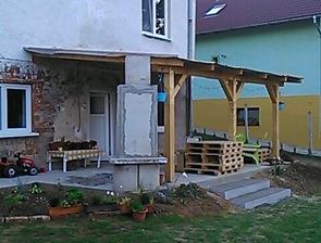 schodíky na terasu