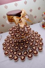 hlavná cupcakeková tortička - čokobanánová