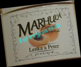 tu mám etiketu na marhuľu