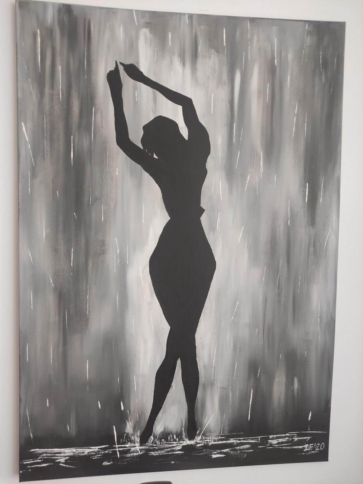 Obraz 100x70 žena v búrke - Obrázok č. 1