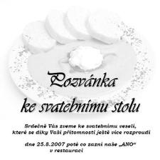 Pozvánka ke stolu pro rodinu