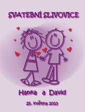 Kámoška mi udělala etiketu na svatební slivovičku, stejný design jako budeme mít oznámení - jsem nadšená :o)