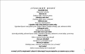 toto je naše definitívne svadobné menu...ale dizajnovo bude vyzerať ako to, ktoré je na ďalšej fotke...