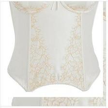 Ivory lace trim basque