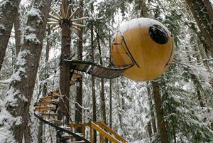 Vyskúšať sa dá vo Vancouveri v Kanade... bývať sa v nej dá až do -20°C, lebo je napojená na elektrickú sieť...