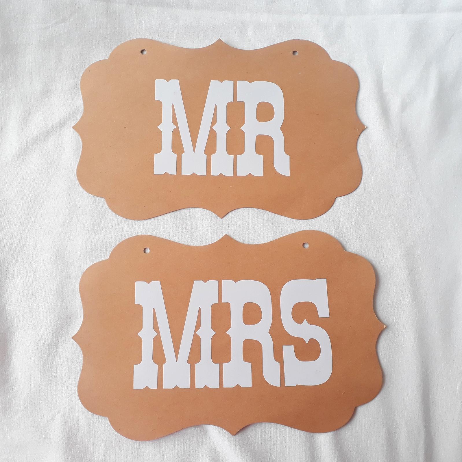 Cedulky Mr & Mrs  - Obrázek č. 1