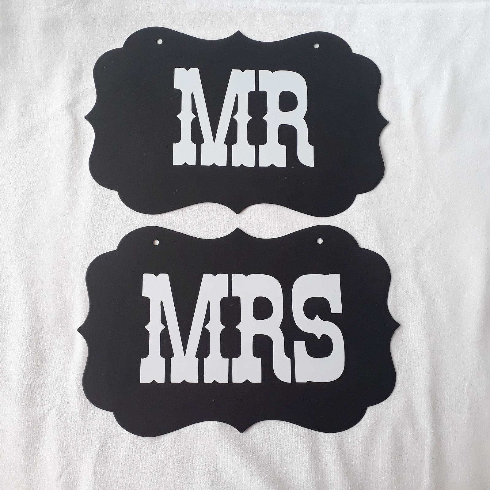 Cedulky Mr & Mrs  - Obrázek č. 1