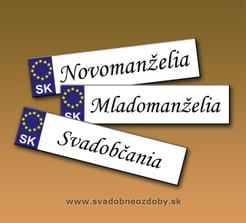 novomanželia na auto