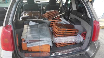 Takto sa vozí strecha, ked chýba :-) 500kg