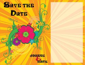 Front of the Save the Date cards that I designed :)