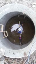 28.9.2016 - zapojenie stavebnej vody do pôvodnej vodomernej šachty