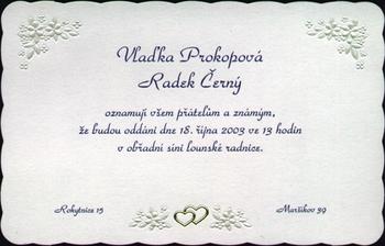 a to bude naše oznámení akorát s jinými jmény