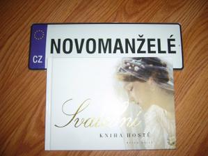 SPZ a svatební kniha hostů -obojí od schwestr - kuju :-)