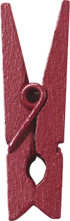 Dřevěný dekorační kolíček burgundy - Obrázek č. 1