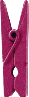 Dřevěný dekorační kolíček fuchsiový - Obrázek č. 1