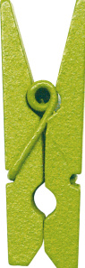 Dřevěný dekorační kolíček zelený - Obrázek č. 1