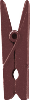 Dřevěný dekorační kolíček hnědý - Obrázek č. 1