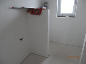 Koupelna, za zíďkou bude wc