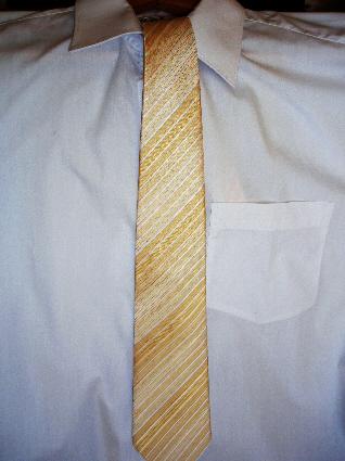 17.7.2010 - ženichova kravata - ilustračně s bílou košilí