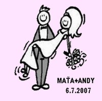 MARTINA+ANDY  6.7.2007 - Samolepky na výslužkové krabičky /vlastná výroba/