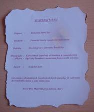 Svatební menu- tedy opálit okraje 36ti kusům bylo skoro o požár:o)