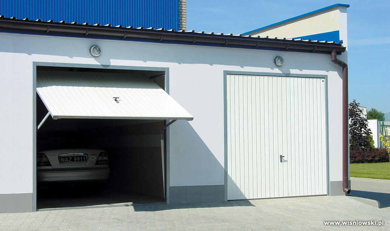 Wisniowski garážové brány - Výklopná garážová brána progress ral 9016 biela