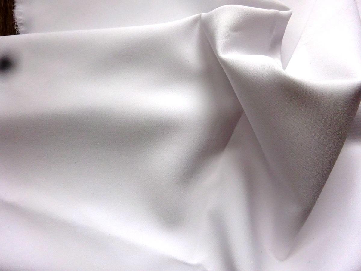 bílý šatový polyester 40 x 150 - Obrázek č. 1