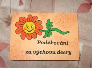 Poděkování mím rodičům.Děkuji Martině!