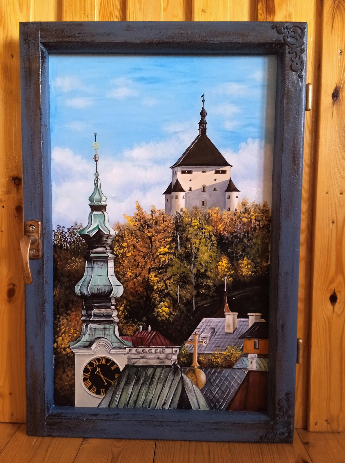 Obraz v starom okne Banská Štiavnica - Obrázok č. 1