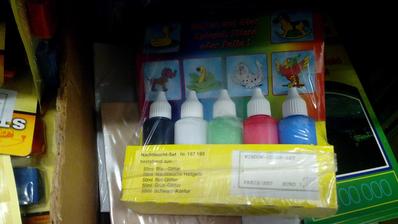 Farby na sklo. Balenie 5x50ml za 1.-€
