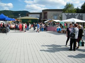 V pozadí pôdium, na ktorom vystupoval podivný "umelec" ktorý sa prezentoval chorvátskymi piesňami a v prestávkach vulgárnymi vtipmi. Toto sem naozaj nepatrilo.