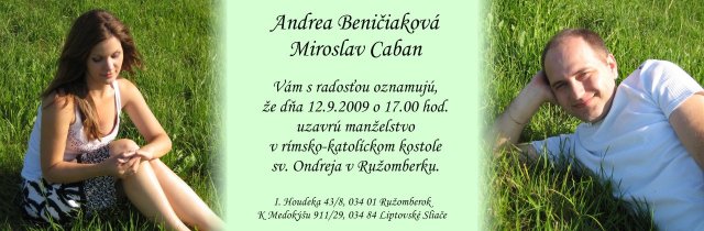 Naše internetové oznamenie, vlastná výroba
